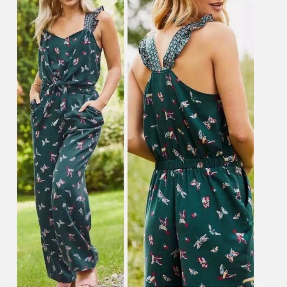 Matilda Jane Evergreen Floral Jumpsuit